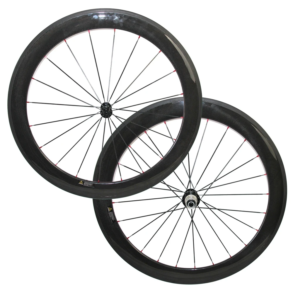 Sale No Outer Holes SAT 700C Carbon Wheels  38/50/60mm Clincher Powerway R13 R36 Hub With Sapim CX-Ray CX Ray Tubeless Compatible 8