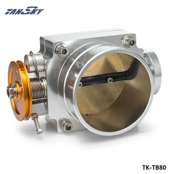 

80mm Alloy Aluminum Universal Throttle Body CNC Billet Intake Manifold High Flow TK-TB80