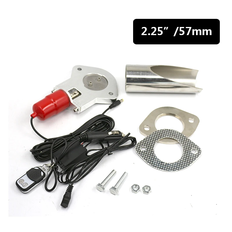 

2.25'' inch exhaust Valve cutout kit Exhaust Control Valve With Remote Control Car Electric Exhaust Valve
