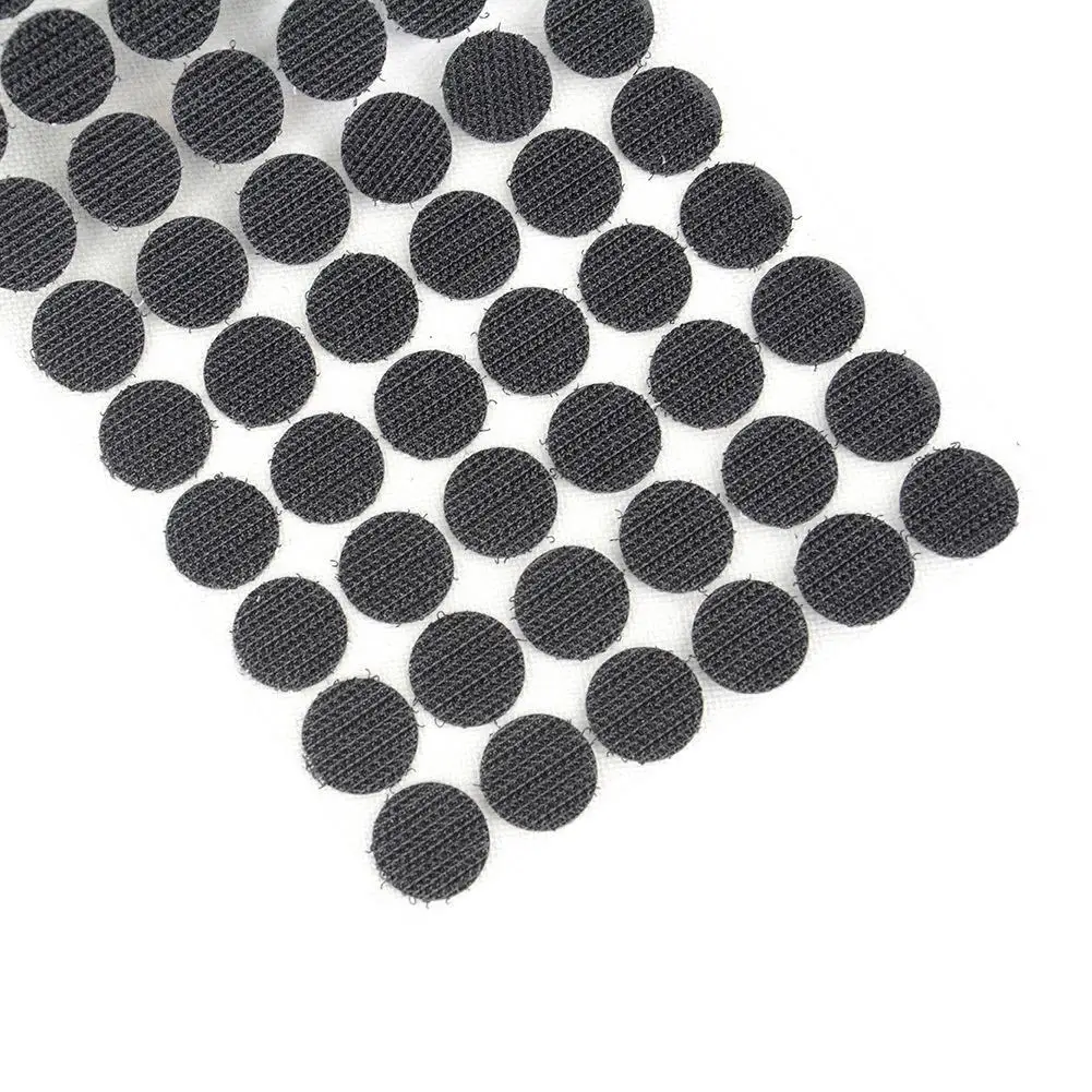 1000 пар 10 мм самоклеющиеся крепежные ленты точки сильный клей магический стикер диск Белый Черный Круглый Монеты липучка лента