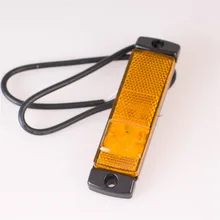 2 Pz 4*1.5 “LED 12 V/24 V LED Indicatore Laterale Liquidazione Lampada Riflettore Camion Rimorchio Luci Ambra Lampada Girando Rosso di Arresto Fanale posteriore
