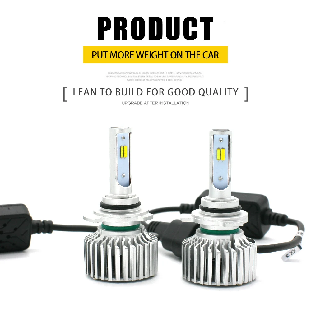 

3 Color Switch CSP LED Headlight 9012 8000LM 3000 4300 6000K Fog Light 3C Head Lamps KIT Front Bulb Automobiles Fog Lamp Lights