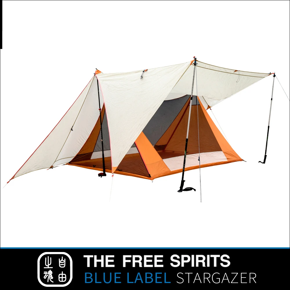 TFS Stargazer палатка 30D bothside силиконовое покрытие 2-3 человек открытый сверхлегкий походный Кемпинг 3-сезон безротный