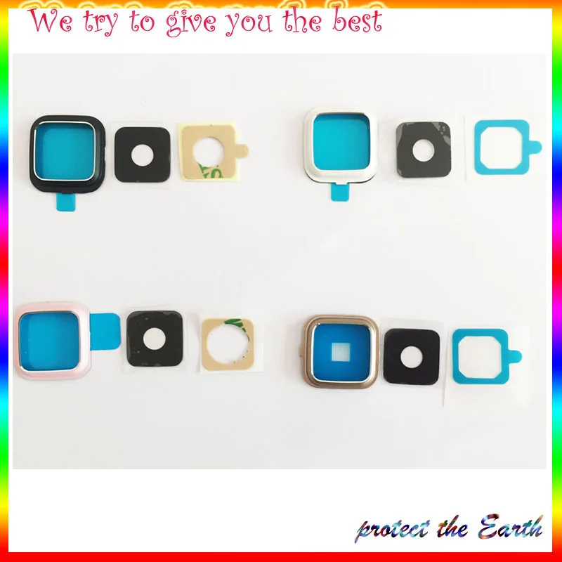 

2pcs/Lot Original For Samsung Galaxy Note 4 Note 5 S6 S6 edge plus Rear Camera Glass Lens with Sticker Adhesive Tape