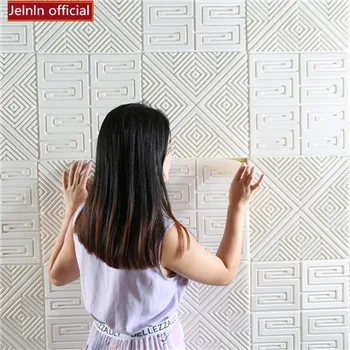 

3d geometric pattern soft wall stickers study dining room living room bedroom background wall wall stickers foam wall stickers