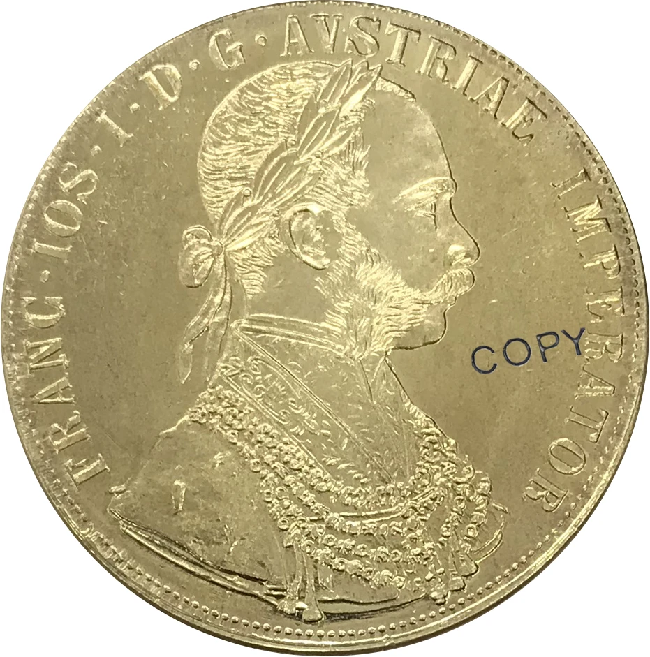 1911 Австрия хабсбург 4 Ducats Франц Джозеф I Золотая монета латунь коллекционные имитация монеты