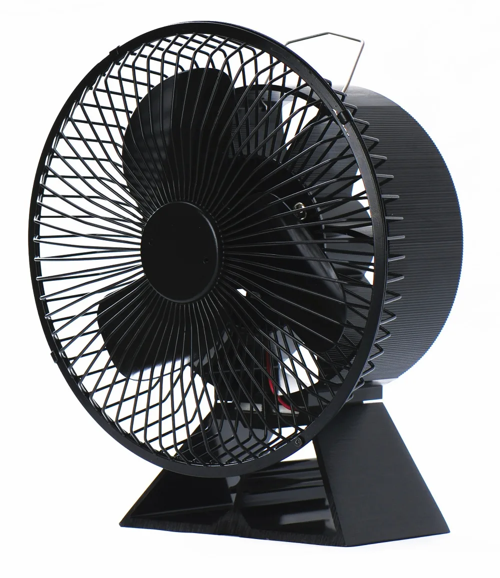VODA Heat Powered Stove Fan with Protective Coverin Fireplace Parts