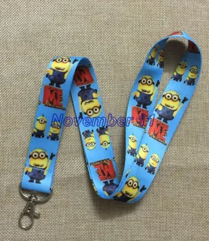 

Lot 50Pcs popular cartoon Despicable me Cell Phone Lanyards MP3 Strap Lanyards NECK Lanyard Charm WW386