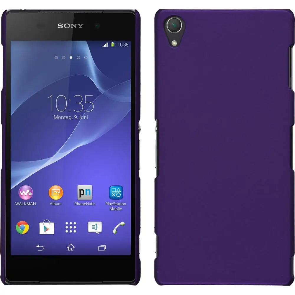 Жесткий матовый чехол для Sony Xperia X XA Ultra X Performance Z Z1 Z2 Z3 Z5 Compact M2 M4 Aqua M5 C4 C5 T2 T3 E5 E4 - Цвет: Фиолетовый