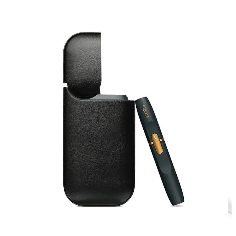 JINXINGCHENG, кожаный чехол, защитный чехол для Iqos 2,4 Plus, аксессуары - Цвет: 02black