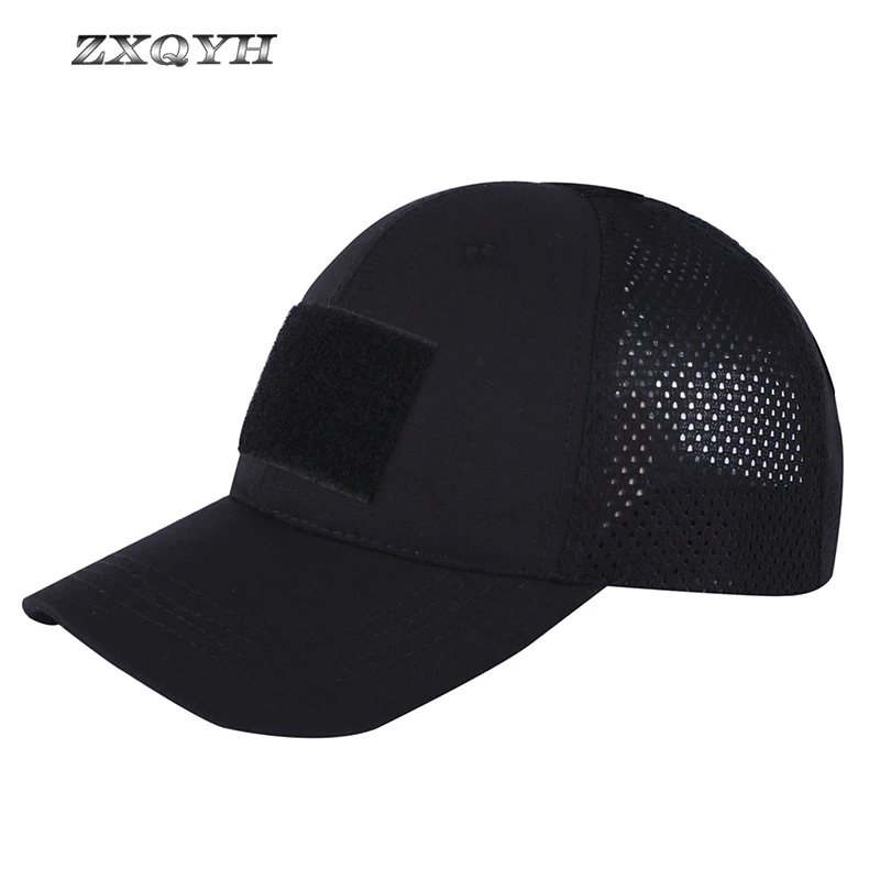 

ZXQYH Outdoor Hiking Cap Mesh Men Bike Mountain Hat Military Cap Hat Summer Travel Hat Combat Tactical Army Camouflage Caps