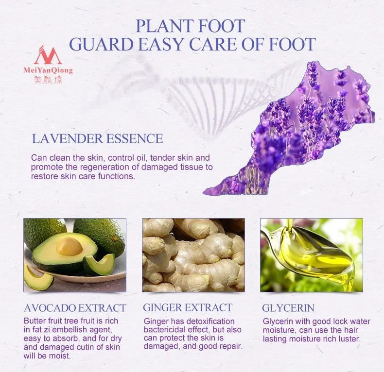 Remover a Pele Gengibre e Lavanda Cuidados com os Pés Morta Esfoliante Máscara Nutrida Peeling Cutículas Calcanhar Pés Cuidados Creme pé 10 High Quality Beleza e saúde