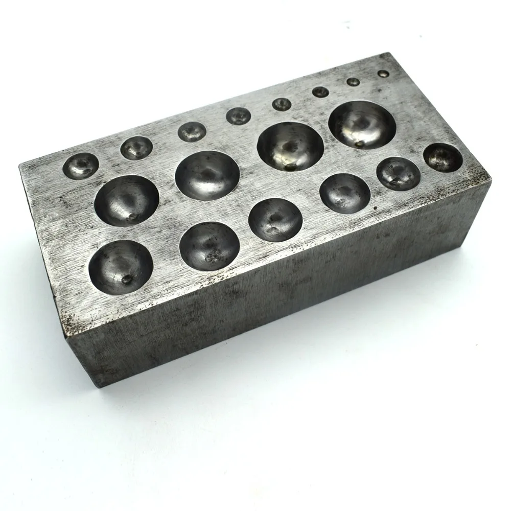 Metal Steel Dapping Block Jewelry Shaping Forming Doming Tool | Украшения и аксессуары