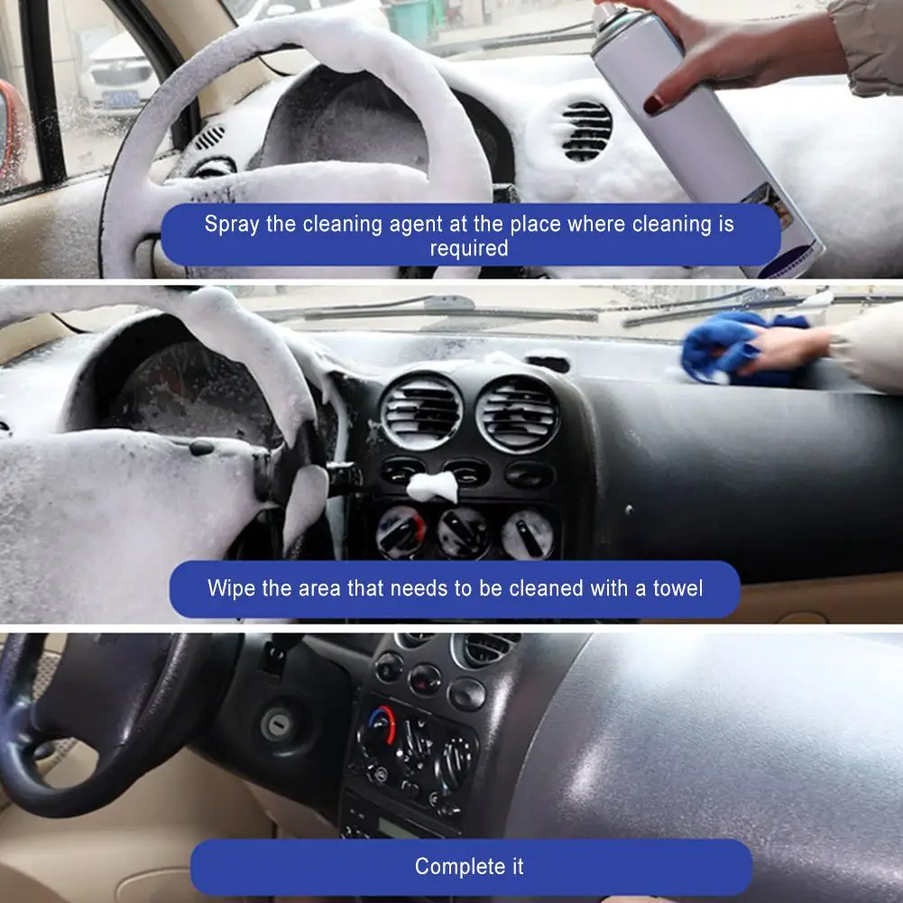  630ml Universal Car Supplies Care Cleaner Leather Clothing Shoes Sofa Car Polish Plastic Leather Re