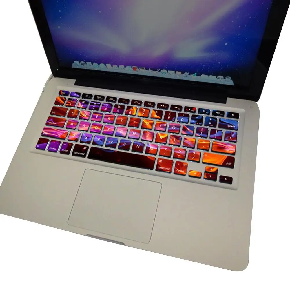 2018 Galaxy Color Planet Клавиатура Наклейка чехол для MacBook 12/13 дюймов Retina Европа|Чехлы