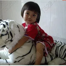 Игрушка тигр искусственное животное плюшевая игрушка кукла мебель ultralarge игрушечный белый тигр около 1,25 м огромный тигр