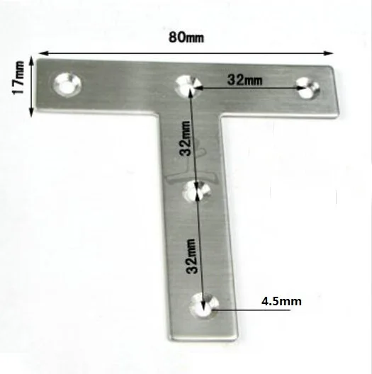 20 шт. угловая пластина из Нержавеющей Стали Угловой Кронштейн 80 мм x 80 мм