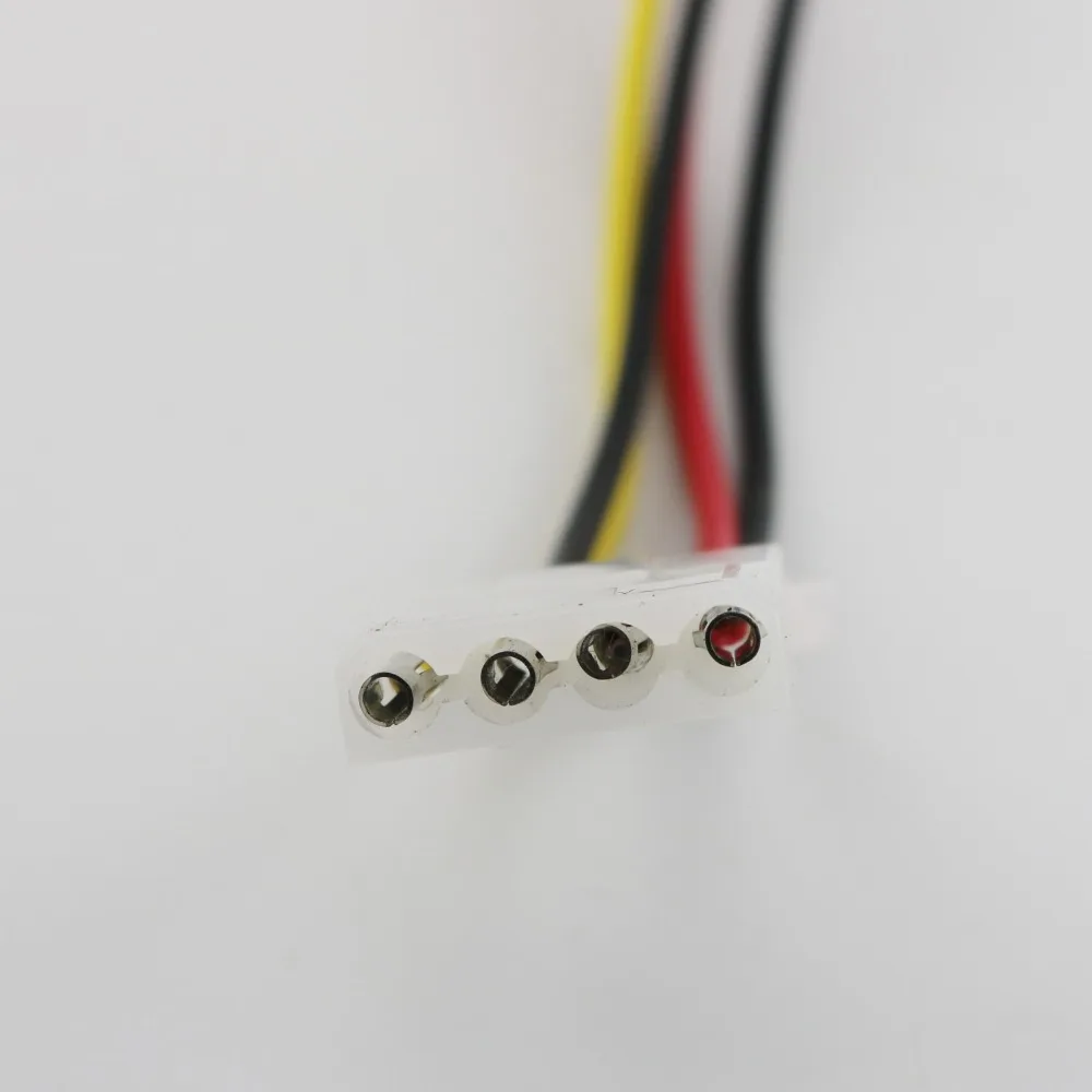 Xiatiaosann P4 ATX naar LP4, 4-pins Molex mannelijk naar 4-pins ATX-moederbord Vrouwelijke voedingsadapter voor Pentium 4, voor 4-pins ATX-moederbord, 20 cm 8 inch, 10 STUKS