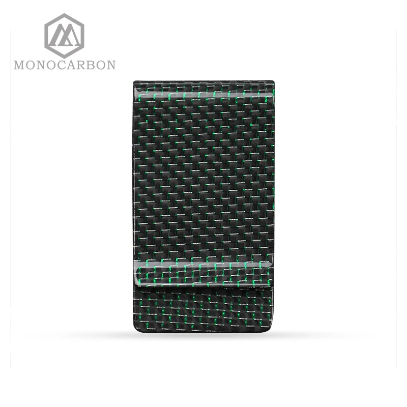 

2017 Newest Gifts Metal Crafts Excellent Quality Blank Carbon Fiber Monery Clip,For Green Money Clips