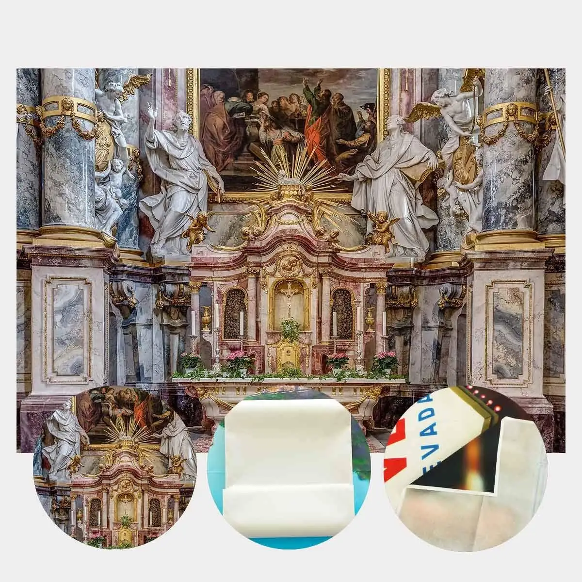 7x5ft религия Крытый церковный фон Художественная Скульптура Фотография реквизит