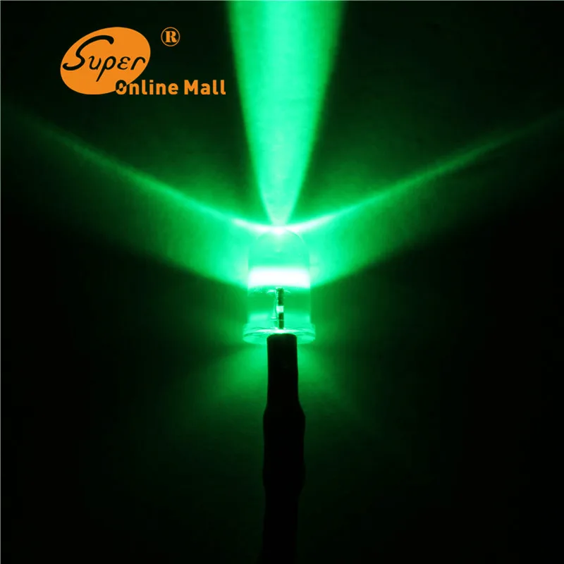 20 штук 5 мм с круглым 12 В Предварительно проводной резистор Зеленый LED 12 В DC 20 см светодиод DIY для автомобиля лампы