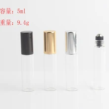 Jxcaih 5 мл бутылки с шариком для эфирных масел маленький рулон на многоразового флакона духов дезодорант Контейнеры