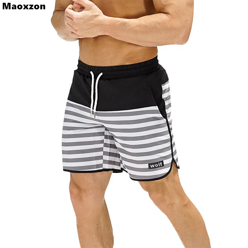 Maoxzon Men's Men's Drawstring Loose Board Shorts For Male Summer
