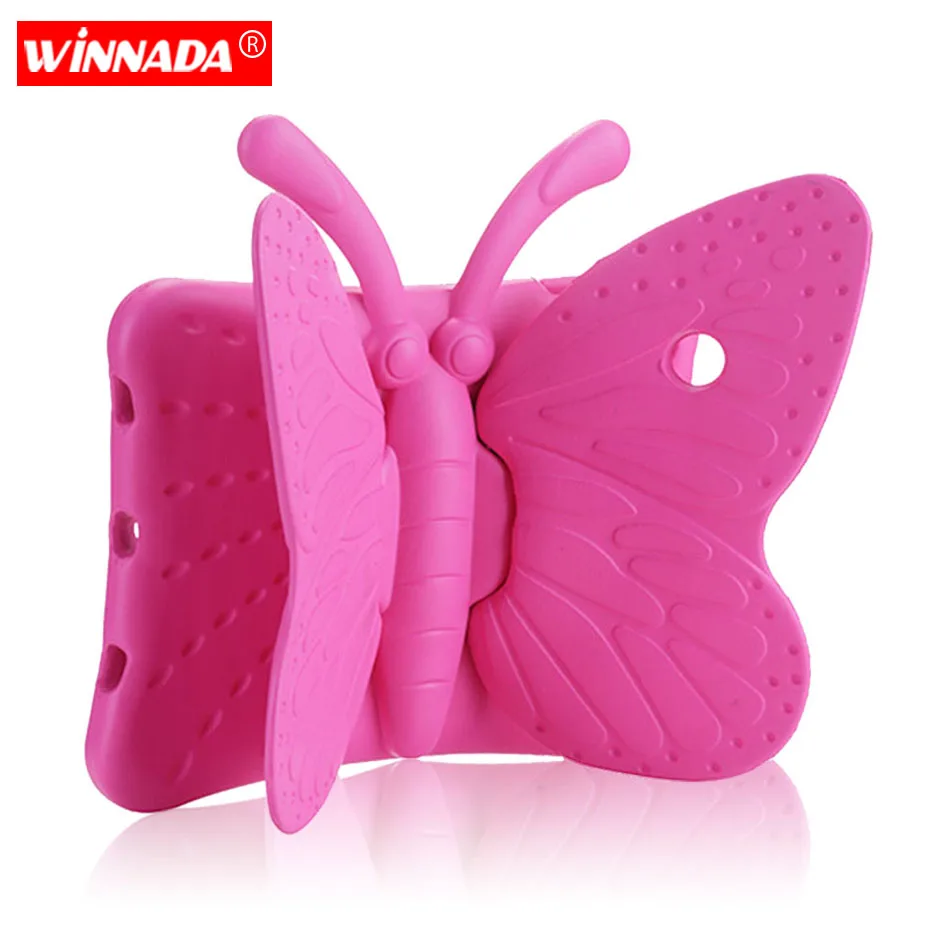 Buy For ipad 2018 case, butterfly design EVA cover with stand for kids para shell coque for ipad air air 2 pro 9.7 2017 case