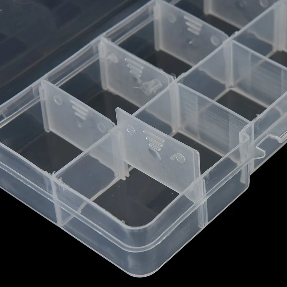10 сетка регулируемый органайзер для ювелирных отсеков пластиковый прозрачный драгоценный Шарик чехол коробка контейнер для хранения