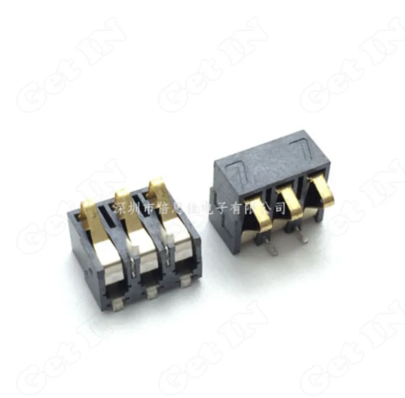30pcs 77 Type Battery Connect 3P 7.7H Shrapnel Batteries Jacks Socket