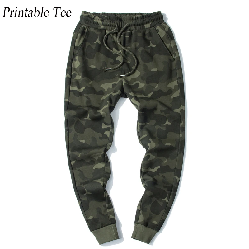 

Printable Tee 2019 Mens Loose Cargo Trousers Camouflage Jogger Pant Loose Long Pant pocket Drawstring American Original WK007