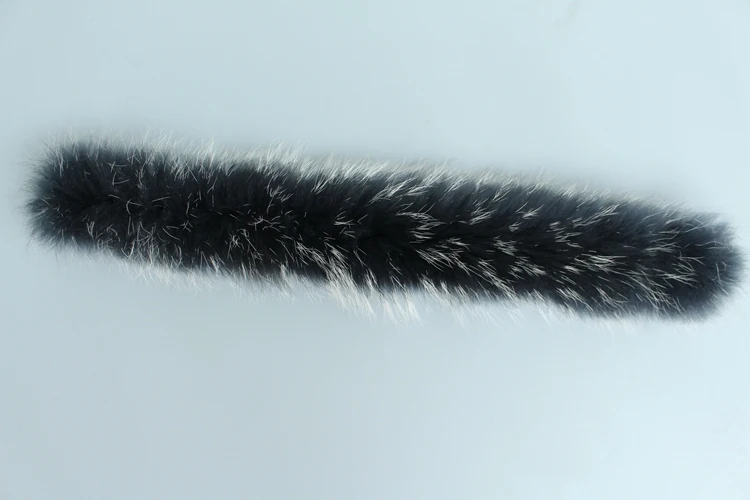 natural real raccoon fur hoody trim collar (6)