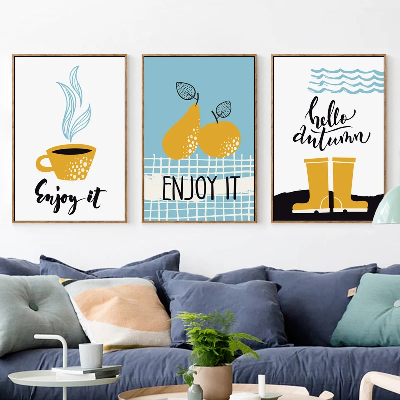 Simple Abstract Daily Life Necessities Canvas Art Painting Print Poster