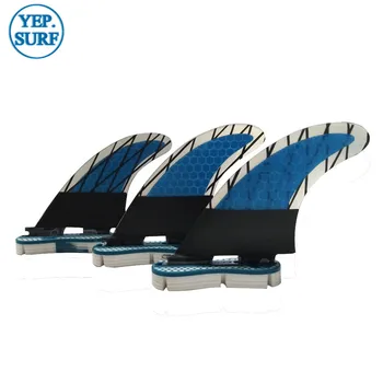 

Surf FCS II G5 Fins Quilhas Blue green Orange Fin Honeycomb Surfboard Fin FCS2 carbon fiber fins