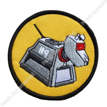

K-9 Figure Doctor Who DR WHO Tardis TV Series Dog punk rockabilly applique sew on/ iron on patch clothing