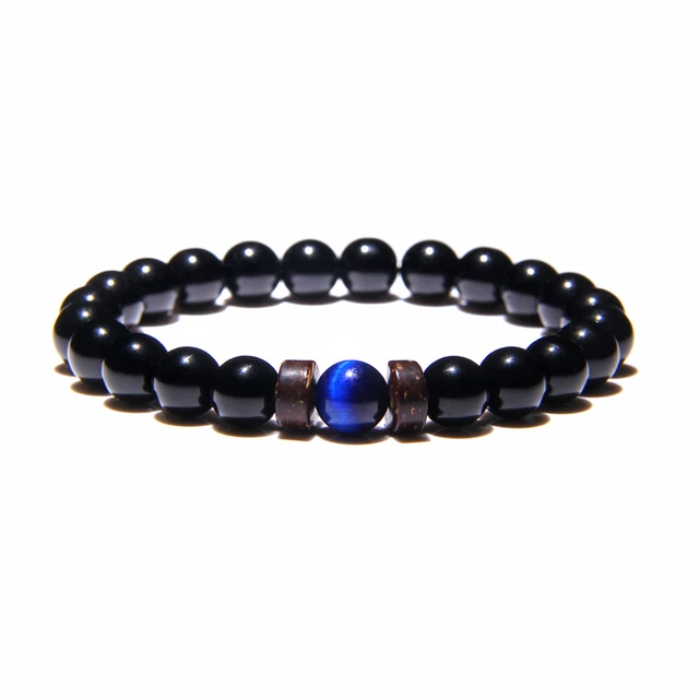 Bracelet Onyx Noir Homme