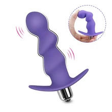 FLXUR Dildo Prostate Massager Vibrator Silicone Anal Plug Powerful Bullet Masturbator for Man Anal Sex Toys for Adult Waterproof