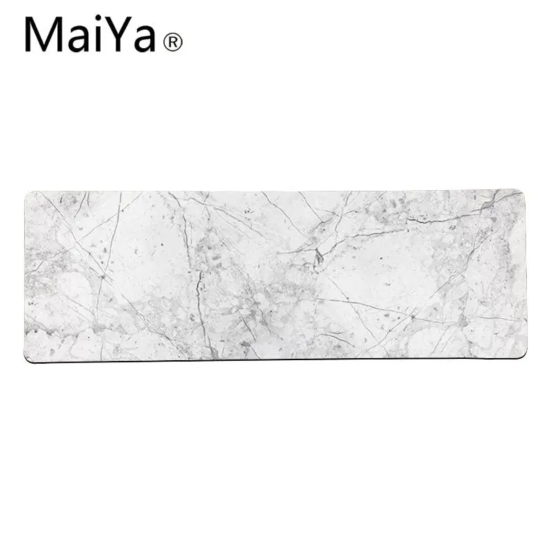 Maiya Top Quality golden white marble Keyboards Mat Rubber Gaming mousepad Desk Mat Free Shipping Large Mouse Pad Keyboards Mat - Цвет: Lock Edge 40X90cm