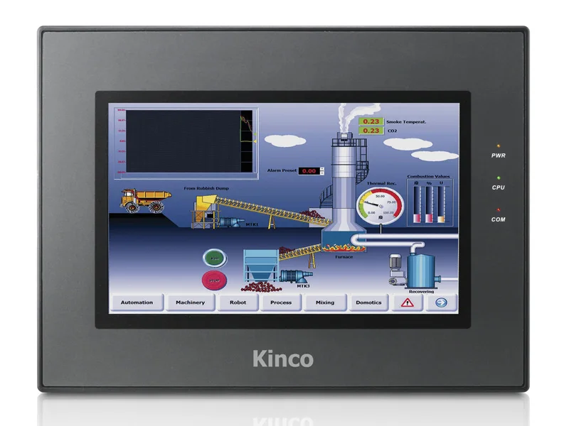 Original HMI MT4512TE Kinco 10.1'' TFT Display Touch Panel with Program Cable & Software 800*480Ethernet Support 2 COM Ports
