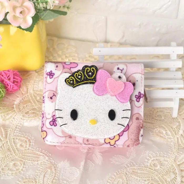 Женские кошельки с рисунком hello kitty, кожаный кошелек hello kitty, кошелек для девушек, клатч, женские вечерние кошельки - Цвет: 10