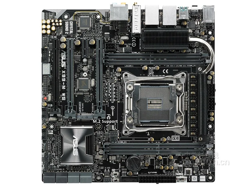  Free shipping original motherboard for ASUS X99-M WS DDR4 LGA 2011-V3 USB2.0 USB3.0 boards 64GB X99