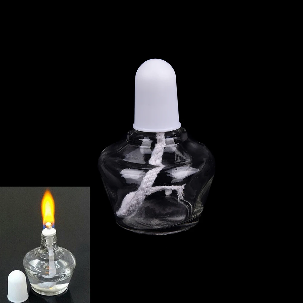 Durable 150ML Protection Safty Glass Alcohol Burner Spirit Lamp Heating Lab Equipment