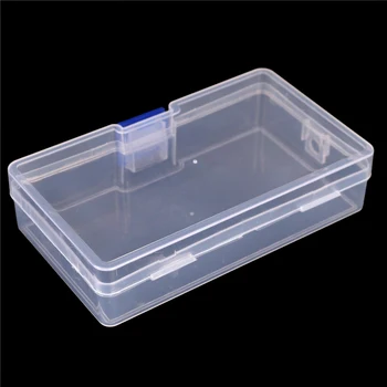 

Durable Clear Transparent With Lid Mini Plastic Collection Jewelry Necklace Storage Container Case Box Holder Craft Organizer