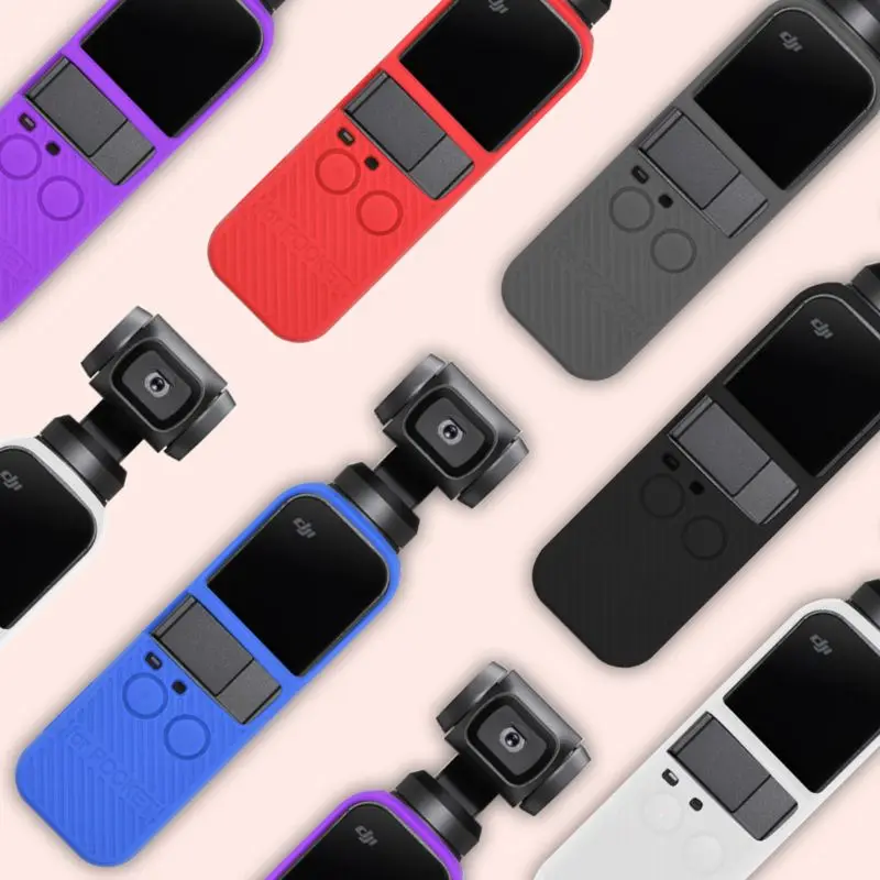 

Protective Case Cover with Lanyard for DJI Osmo Pocket Handheld Gimbal Accessories Protector Shock Proof Silicone Cover