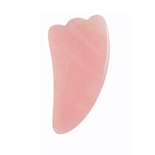 Розовая роза кварц Gua Sha доска для ухода за кожей лица 100% натуральные лечебные
