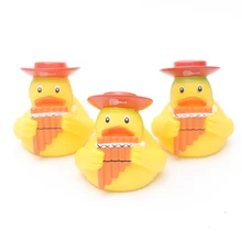 3 шт./лот напиток плавание в воде детская игра Желтая резиновая утка развивающие для детей Детские игрушки для ванной