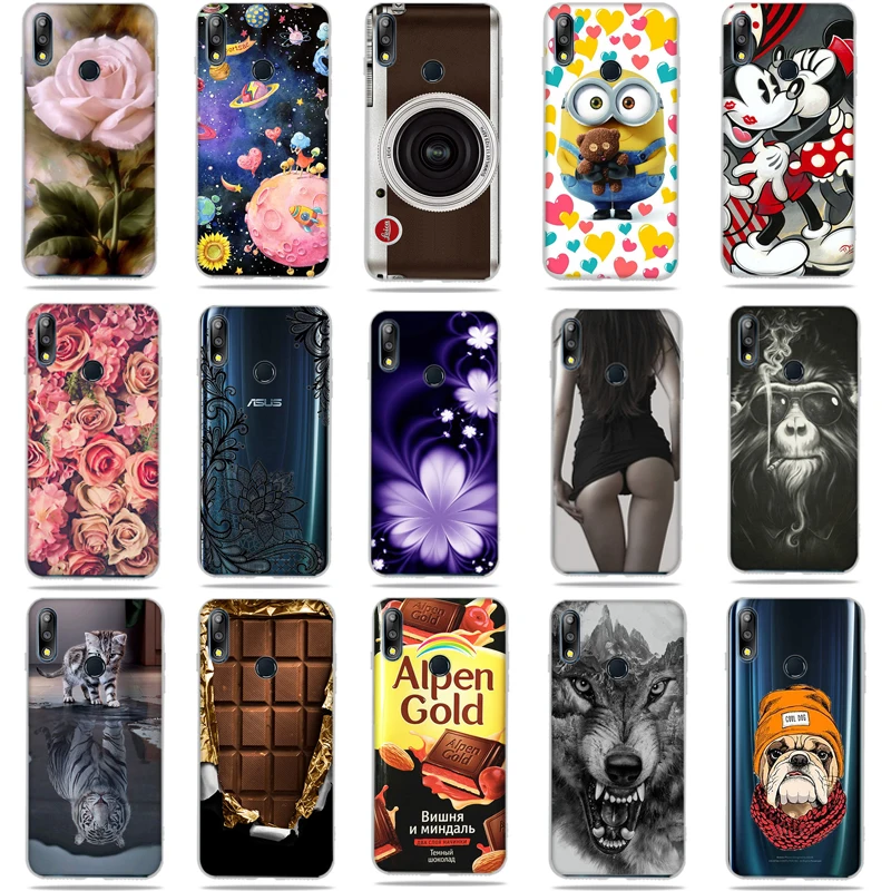 Cute Design Case For Asus Zenfone Max Pro M2 ZB631KL Phone Silicone Coque ZB633KL Bumper Fundas Cover | Мобильные телефоны и