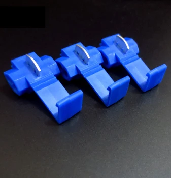 

YM008 Wire Connector 0.75-2.5 plastic 10pcs/bag Blue Scotch Lock Quick Splice Crimp Terminal Hard Soft protect wire