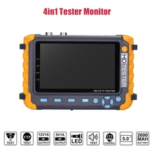 Монитор камеры 4 в 1 5MP 4MP AHD CCTV тестер камеры безопасности тестер 5 дюймов ЖК-монитор приставка камера-тестер UTP vga Кабельный тестер