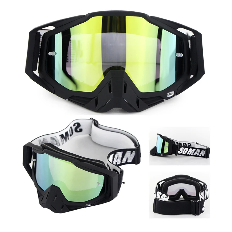 

100% Original Soman Brand Woman Men Motocross Glasses ATV Casque Motorcycle Goggles Racing Moto Bike Sunglasses New Arrival